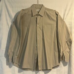 Classic Beige Men's Dress Shirt